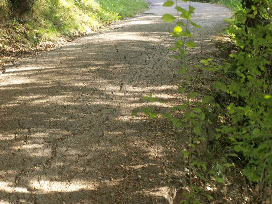 Posedeno vozišče / Cedimento